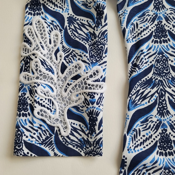 Lilly Pulitzer Marlowe Dress Resort White A Mermaids Tail, Size M - Picture 6 of 14